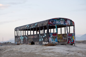 Abandoned school bus