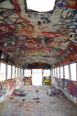 Abandoned school bus