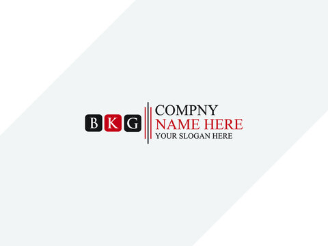 Initials BKG letter logo icon vector for any type of business