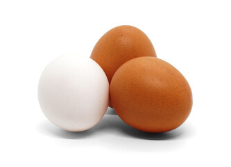 eggs isolated on white background