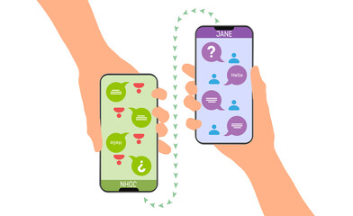 Generation Z and social media concept
