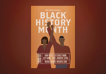 Black History Month Flyer Layout