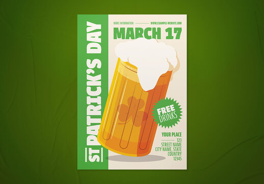 St. Patrick's Day Flyer Layout