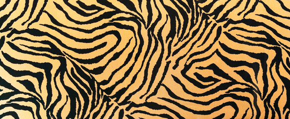 Tiger fabric texture. Symbol of 2022 Tiger. Banner