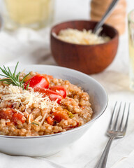 tomate and rosemary risotto 