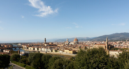 Fototapeta na wymiar Panoramic view of the city, Florence, Italy