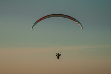 paraglider in the sky