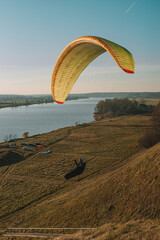 paraglider in the sky