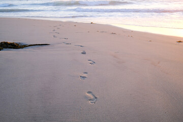 Footprints in the sand