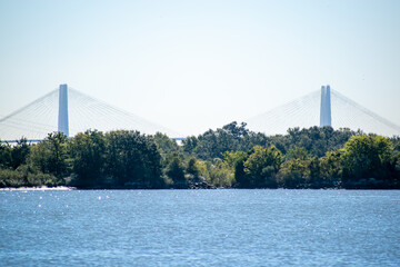 Obraz premium Bridge and Clear Sky