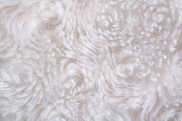 cobertor con textura suave de tela peluda blanca 