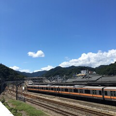 train in the mountains