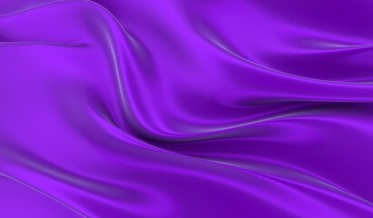 Violet silk background. Waves of red silk full screen. Abstract elegant background for your project.