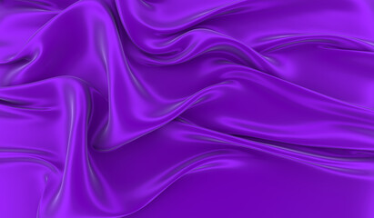 Obraz premium Violet silk background. Waves of red silk full screen. Abstract elegant background for your project.