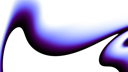 Abstract fractal pattern on white blank background. Horizontal background with aspect ratio 16 : 9