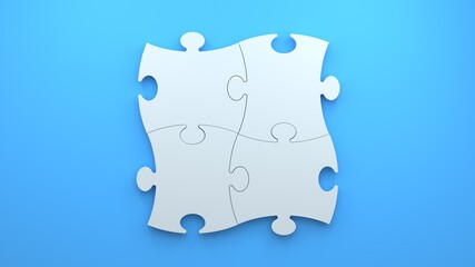 Puzzle blank desing