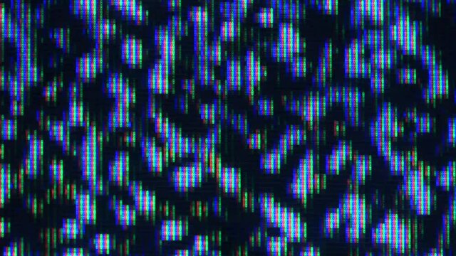 Close up view at a plasma tv while showing television activity.
