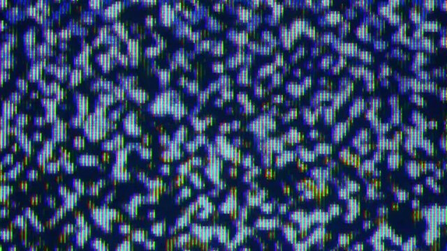 Close up view at a plasma tv while showing television activity.