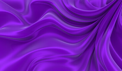 Violet silk background. Waves of red silk full screen. Abstract elegant background for your project.