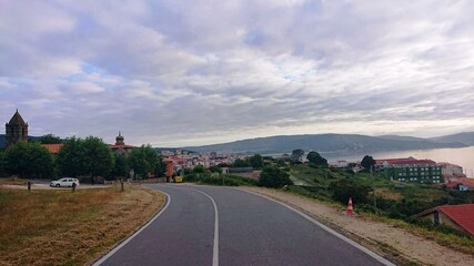 Carretera de acceso a Finisterre, Galicia