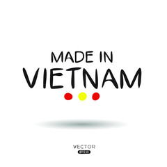 Made in Vietnam, vector illustration.
