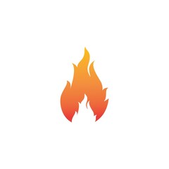 Fire flame Logo Template vector icon Oil, gas and energy logo