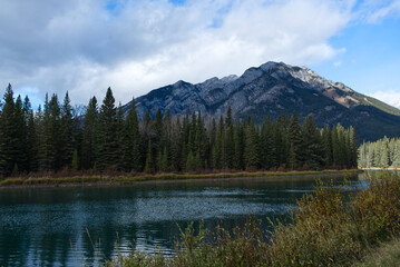 Fototapeta na wymiar Mountain and lake