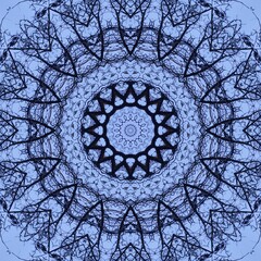 Kaleidoscope geometric colorful pattern. Abstract kaleidoscope background. Awesome multicolor texture.