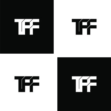 tff initial letter monogram logo design set
