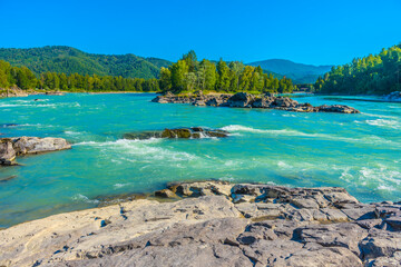 rapids on the river Katun