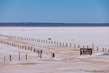 Sunny view of the Salt Plains State Park