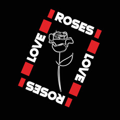 Love & Roses Shirt Design Brand Clothing