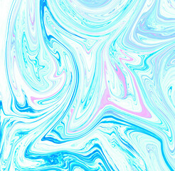 High Resolution Colorful fluid painting with marbling texture, 3D Rendering.