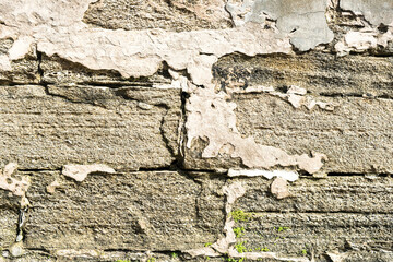Fototapeta premium wall of shell rock bricks
