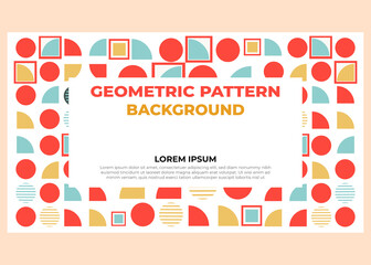 abstract colorful geometric pattern background design template