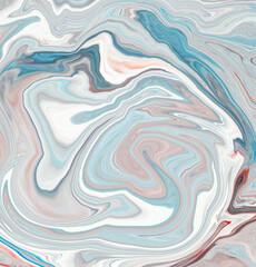 Obraz premium High Resolution Colorful fluid painting with marbling texture, 3D Rendering. 