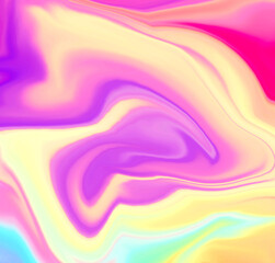 High Resolution Colorful fluid painting with marbling texture, 3D Rendering.	
