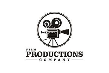Vintage Video Camera Logo design for movie / cinema production