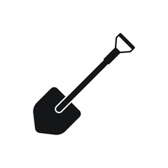 Shovel icon design isolated on white background