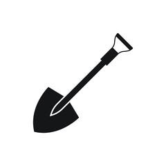Shovel icon design isolated on white background