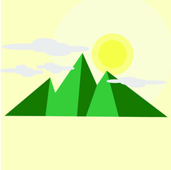 illustration of a mountain