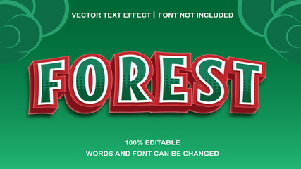 FOREST TEXT EFFECT EDITABLE