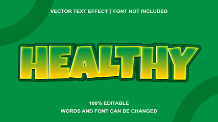 HEALTHY TEXT EFFECT EDITABLE