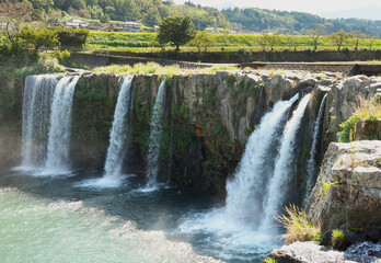大分県　豊後大野市　原尻の滝