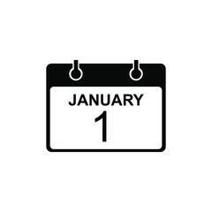 1 january calender icon