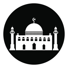 mosque flate icon