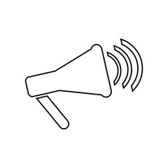 megaphone isolated on white background
