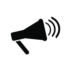 megaphone on white background