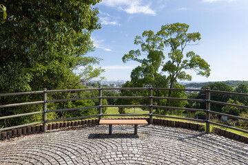 View from the observatory in Nambu Hill Park, Yokkaichi, Mie, Japan