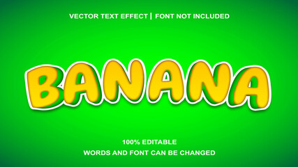 BANANA STYLE  EDITABLE TEXT EFFECT